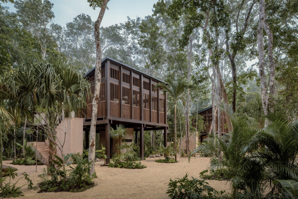 Habitaciones a lo largo de la playa